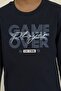 Children's Navy Blue Pajama Set 3828-3 - 3