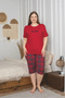 Plus Size Lycra Bamboo Capri Pajama Set