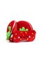 Children's Travel Pillow and Eye Mask-Foodiemals Elidi the Strawberry - 3
