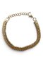 Gold Color Knitted Model Women's Bijouterie Bracelet (20 cm) 130705 - 2