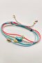 Bohemian Series Ceramic Turquoise Fish Rope Bracelet Set 4 Pieces