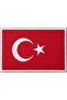 Turkish Flag Rectangular Embroidery Emblem 5X7 Cm. 10 Pieces - 6