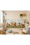 Cute Forest Animals Wall Fence Sticker – Self-Adhesive Decorative Wall Covering for Kids and Baby Rooms