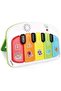 68182 Electronic Piano Keyboard for Kids, 5 Colourful Keys with Animal Graphics, Musical Learning Toy with Light Effects