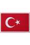 Turkish Flag Rectangular Embroidery Emblem 5X7 Cm. 10 Pieces - 2