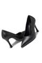 Women's High Heeled Pointed Toe Flat Black Colored Stiletto Shoes - 3
