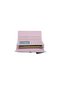 Duki Daso Pink Snap-Fastener Genuine Leather Look Women's Wallet with Card Holder and Compartments |   Summer N4225 Pink - 3