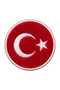 Turkish Flag Embroidery Emblem 7 cm 50 Pieces - 8