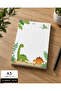 Cute Dinosaur Themed Czech Pull-Off Notepad 50 Sheets - Notepad - Memo Pad - 3