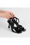 Women's Thin-Heeled Sandals Patent Leather - 2