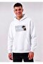 California Desen Palmiye Basic Oversize Men's Hooded Sweatshirt