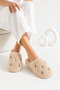 Mink Butterfly Embroidered Plush House Slippers Soft Sole Warm House Slippers Stc1339 - 4