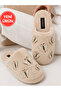 Mink Butterfly Embroidered Plush House Slippers Soft Sole Warm House Slippers Stc1339
