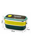 Muggle Stainless Steel Lunch Box 2-Tier Nutrition Container – Fork and Spoon Included - 4