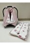 Pink Stroller Cover and Stroller Cushion Set of 2 - 3