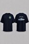 Oversize Tcg Aegean Waves V2 Pocket and Back Printed Unisex T-Shirt