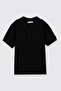Boy's Collared Short Sleeve Black T-Shirt