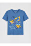 Crew Neck Printed Boys' Pajama Set - 3