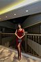 Slit Maxi Strap Evening Dress
