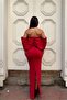 Stretchy Tulle Fabric Strapless Evening Dress - 2