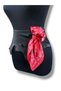 Léonie Red Scarf Black Leather Women's Belt, Dress Belt |   Dynamic Street Style - Standard Size - 5