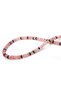 Genuine Pink Quartz and Hematite Necklace - Disc Cut with Gold Clasp - 4