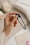 Giant Safety Pin Design Stylish Bun Hairpin Black 14cm - Trendy Metal Large Size Clip Hair Stick - 4