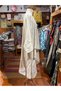 Stone Color Bohemian Asymmetrical Casual Linen Kaftan - 2