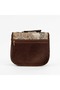 Ethnic Patterned Tapestry Woven Shoulder Bag (20X20 cm) - Classic Women's Bag with Locking Strap - 4