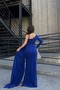 Crepe Fabric One-Shoulder Tail Evening Dress - 3