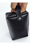 Black Genuine Leather Men's Shaving and Clutch Care Bag, Card Holder, Keychain Set - 7