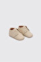 Newborn Ecru Booties - 3
