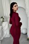 Drawstring Bodycon Stretchy Maxi Long Pencil Dress - 4