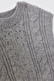 Girl's Knitwear Gray Vest - 3