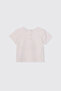 Baby Girl Printed Short Sleeve White T-Shirt - 2