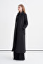 Hooded Belted Black Giy Çık 13528 - 3