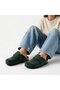 Mc402-Sue Green Genuine Suede Leather Unisex Orthopedic Cork Sole Sabo Slippers with Single Wide Band - 7