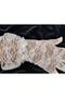 White Lace Bridal Gloves, Ruffle Detailed Bridal Accessory and Wedding Gloves - 3