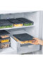 1 Piece 2400 ml Microwave and Freezer Safe Storage Container Icebox Organizer - Gray Lid Refrigerator & Food Container Kitchen Organizer Food Storage Container - 6