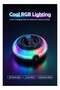 Magnetic Mini Bluetooth Speaker, RGB Color Changing LED Light, HIFI Stereo Sound, Long Standby Rechargeable Wireless Speaker for Bedroom Party Decoration Gift - 2