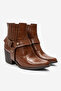 Nova Women's Tan Crocodile Western Dallas Snap-On Boots