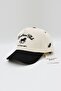 Equestrian Club Embroidered Unisex Premium Hat – Ecru/Black Adjustable Trucker Cap - 4