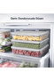 1 Piece 2400 ml Microwave and Freezer Safe Storage Container Icebox Organizer - Gray Lid Refrigerator & Food Container Kitchen Organizer Food Storage Container - 2