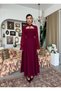 Women's Tulle Sleeve Tie Detailed Midi Dress - 3