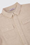 Baby Boy Pocket Detailed Ecru Shirt - 3