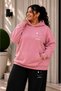 Women's Plus Size 3 Thread Raster Hooded 2-Piece Tracksuit Set Oversize Hoodie Loose Leg Pants Casual L XL 2XL 3XL 4XL 5XL 6XL 7XL 8XL - 2