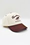 Equestrian Club Embroidered Unisex Premium Hat – Ecru/Brown Adjustable Trucker Cap - 3