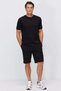 Men's Elastic Waist Pocketed Shorts - 3