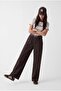 Women's Pleated Wide Leg Trousers - 3