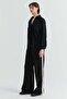 Women's Striped Detail Wide Leg Fabric Pants - 3